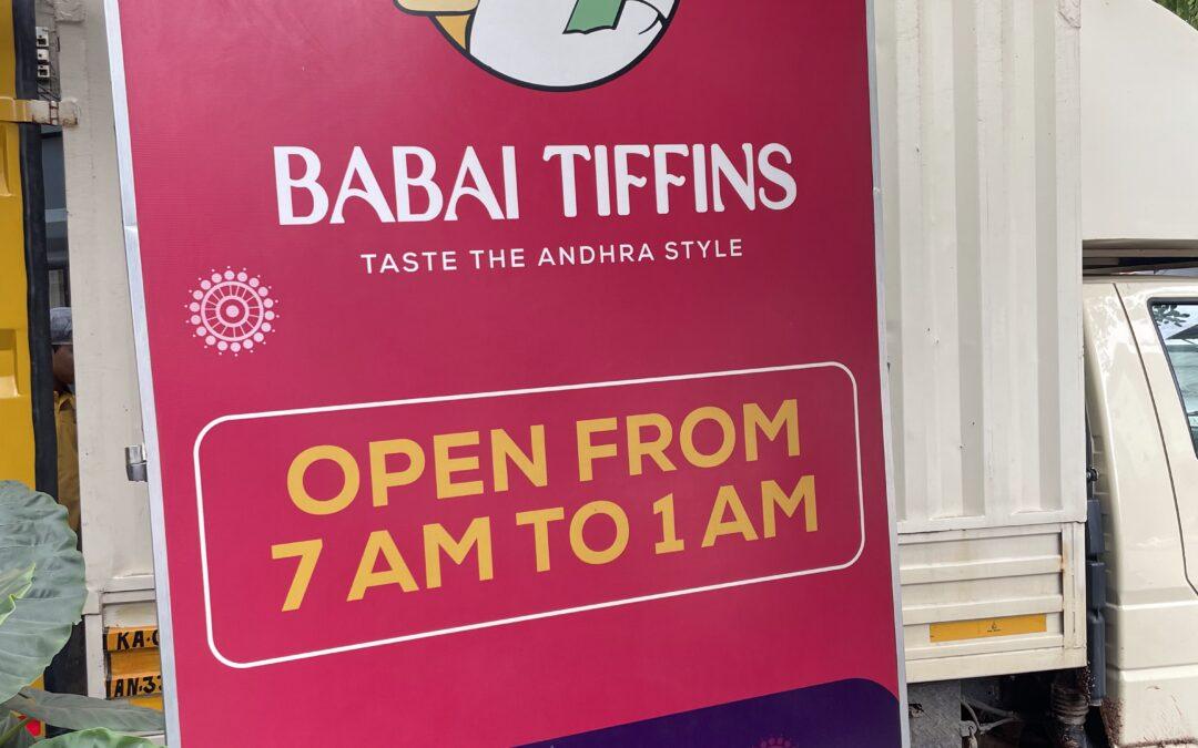 Thindi.. Babai Tiffins , HSR